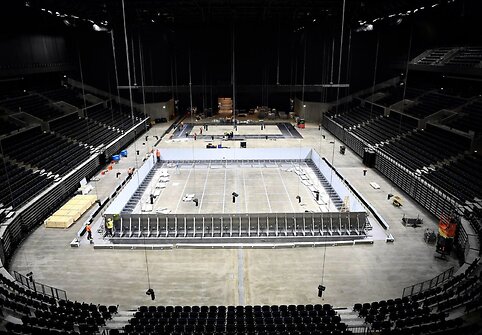 Kopenhagos &bdquo;Royal Arena&ldquo; baseino įrengimas