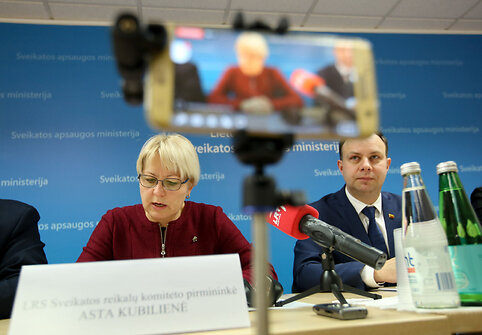 Spaudos konferencija Sveikatos apsaugos ministerijoje