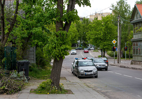 Įvykio vietoje.