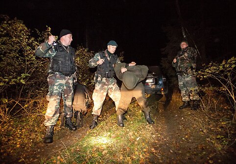 Nelegalų sulaikymo operacija Baltarusijos pasienyje