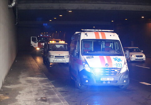 Eismo įvykis Vilniaus Geležinio vilko gatvės tunelyje