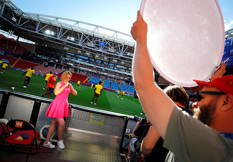 Pasaulio futbolo čempionato Rusijoje užkulisiai &bdquo;Reuters&ldquo; fotografų akimis