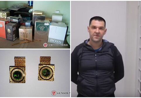 Vogti daiktai ir sulaikytas įtariamasis