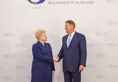 Prezidentė dalyvavo Trijų jūrų iniciatyvos vir&scaron;ūnių susitikime Bukare&scaron;te