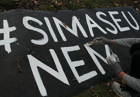 Plakatai Reformatų skvere