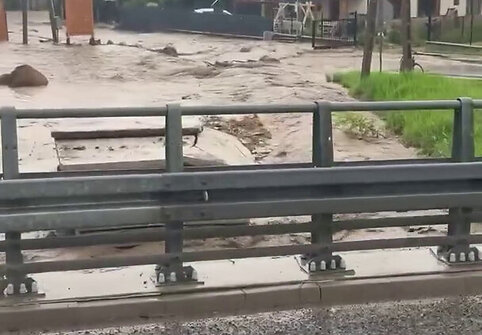 Potvynis Baltojo Dunojaus kurorte Lenkijoje