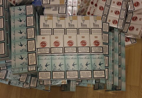 Lazdijuose sulaikyta cigarečių kontrabanda