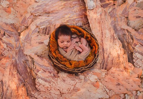 Australijos aborigenų vaikų ir besilaukiančiųjų fotosesija