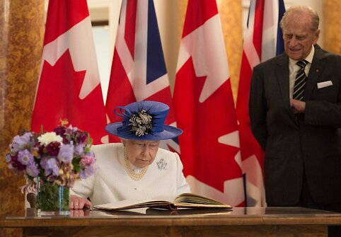 Britanijos karalienė paminėjo 150-ąsias Kanados valstybingumo metines
