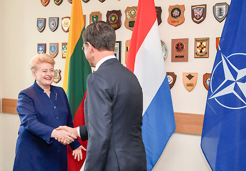 Prezidentė susitinka su Nyderlandų Ministru Pirmininku Marku Rutte