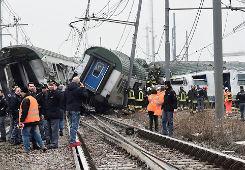 Traukinio avarija Milane