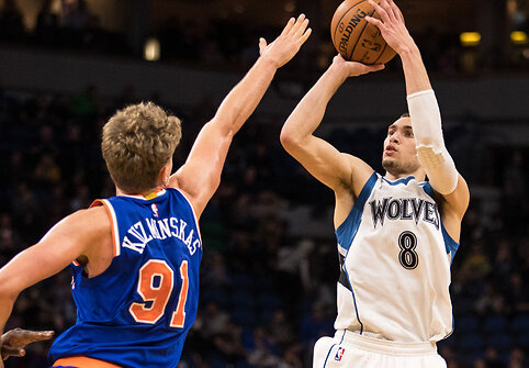 Zachas LaVine'as ir Mindaugas Kuzminskas