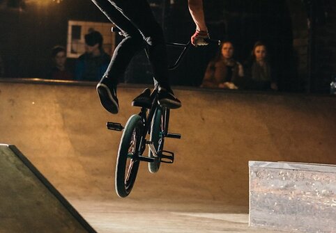BMX varžybų akimirka