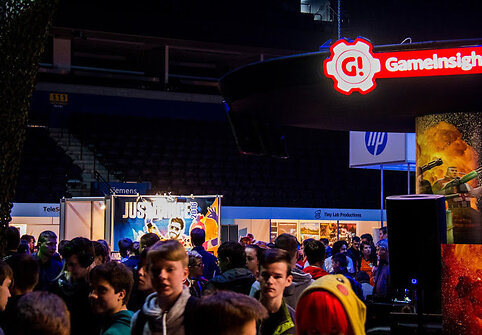 Žaidimų kultūros festivalio Game On akimirka