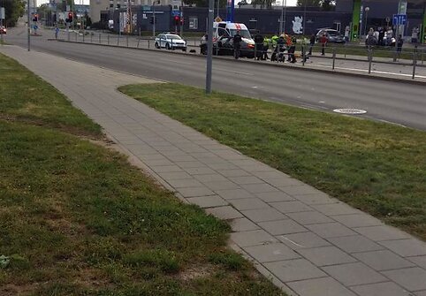 BMW avarija Vilniaus Verkių gatvėje