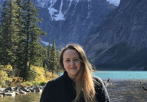 Studentė Gerda Grigaitė Kanados Banff nacionaliniame parke