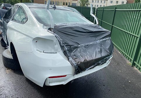 Palangoje pavogtas vienetinis BMW M4 gts rastas i&scaron;ardytas