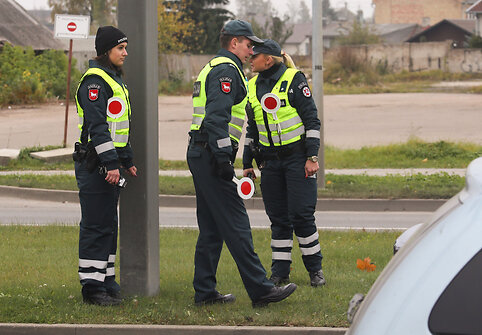 Policijos reidas Kauno Europos pr.