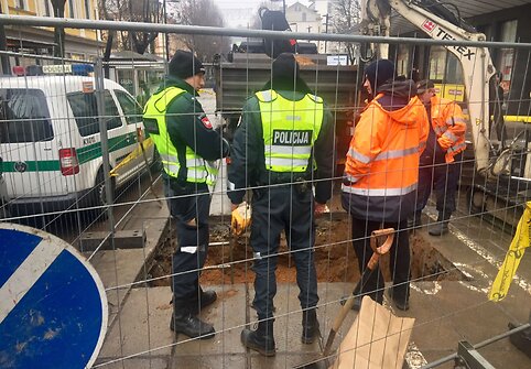 Kauno centre atkasta žmogaus kaukolė