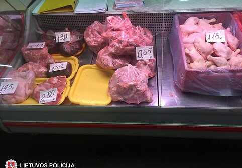 Užfiksuoti mėsos prekybininkų pažeidimai