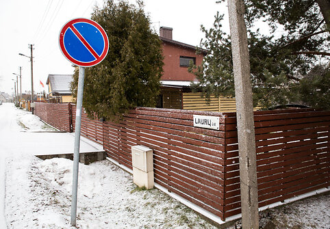 Laurų gatvė, vaizdo kamera ir daželis