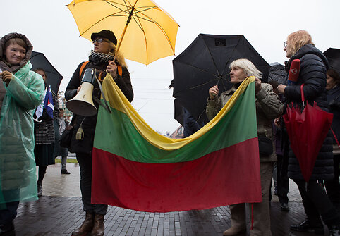 Protestas prie&scaron; Kauno ir Kauno rajono sujungimą
