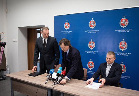 Spaudos konferencija dėl įtariamo ky&scaron;ininkavimo aplinkos apsaugos srityje