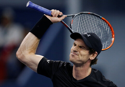 Andy Murray prie&scaron; Davidą Goffiną