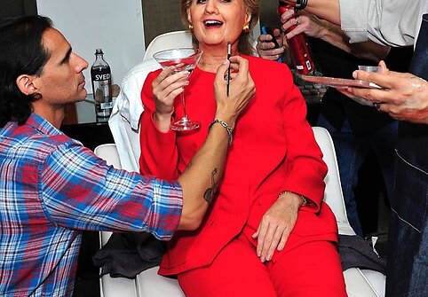 Katy Perry persirengė Hillary Clinton