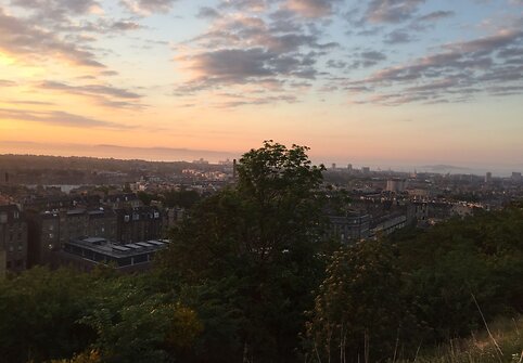 Edinburgo vaizdai/ &bdquo;Calton&ldquo; kalvos panorama