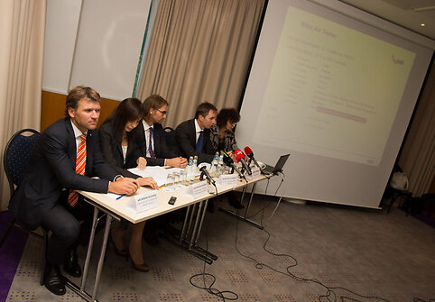 Spaudos konferencijos akimirka