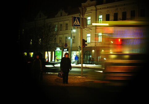 Kalėdinis KAUNAS pro Deimantės Piraitytės (už)rakto skylutę.