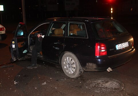 „Audi“ ir „Volvo“ avarija Panevėžyje