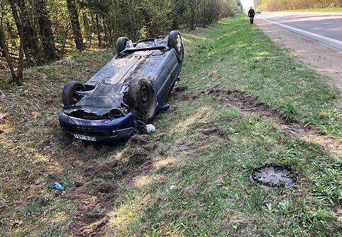 Avarija netoli Trakų Vokės