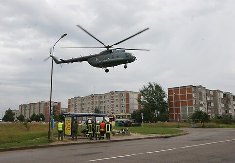 Sraigtasparnio avarijos pratybos