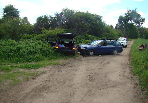 &bdquo;VW Golf&ldquo; ir &bdquo;Ford Mondeo&ldquo; avarija Varėnos rajone