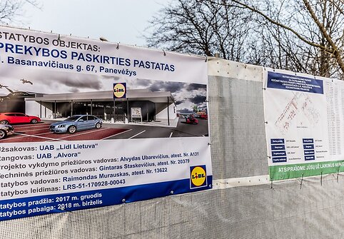 Panevėžyje statoma dar viena parduotuvė &bdquo;Lidl&ldquo;.