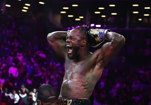 Deontay Wilderis nokautavo Robertą Heleniusą.