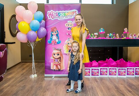 Lėlių pristatymo renginio akimirka