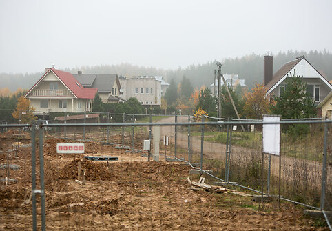 Sandėlių statybų darbai &Scaron;alnų gatvėje Avižieniuose