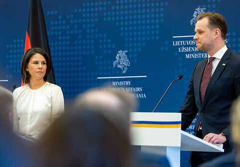 Annalena Baerbock ir Gabrielius Landsbergis