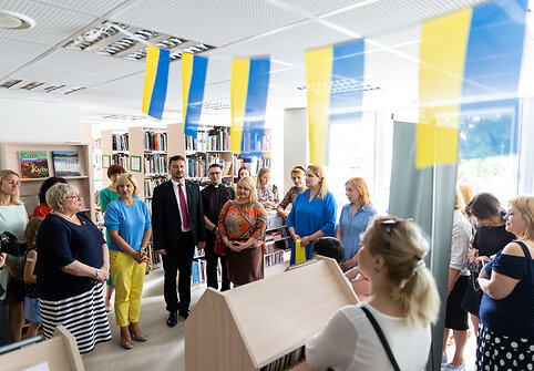 Vilniaus centrinėje bibliotekoje atidaryta ukrainiečių literatūros lentynėlė
