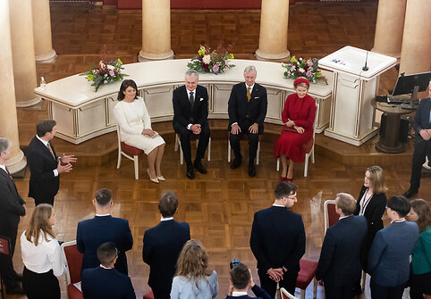 Diana Nausėdienė, Gitanas Nausėda, Belgijos Karalius Pilypas, Karalienė Mathilde