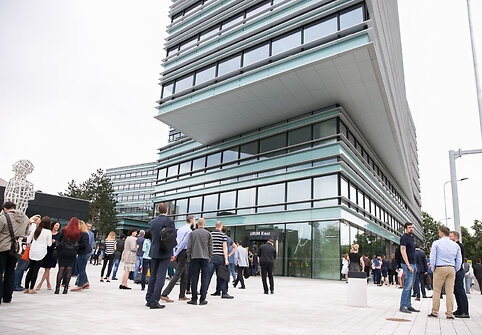 Prie&scaron;gaisrinės pratybos verslo centre &bdquo;Quadrum&ldquo;