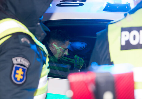 Naktinio policijos reido akimirka
