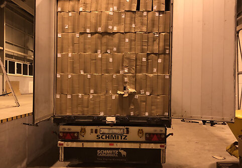 Kybartų muitinėje sulaikyta 2 mln. eurų vertės cigarečių kontrabanda