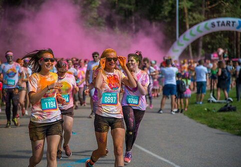 The Color Run bėgimo startas