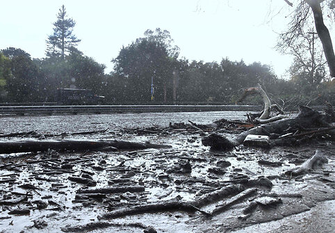 Purvo nuo&scaron;liauža Kalifornijoje, Montecito miestelyje