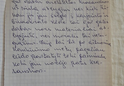 Romo Kalantos mamos Elenos rašyti prisiminimai
