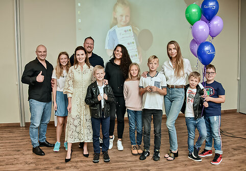 Vaikų talentų &scaron;ou akimirka
